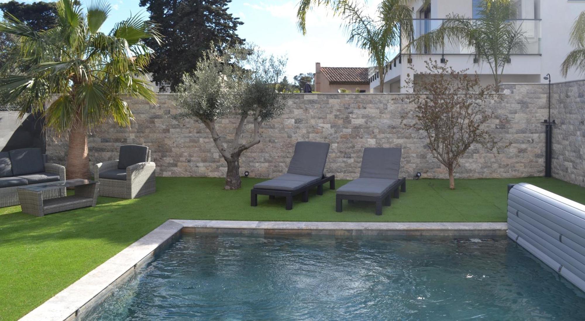 Etoile Du Berger Saint Aygulf 3 Villas Et 4 Appartements Jardin Individuel Et Piscine Chauffee En Saison - La Mer Et Les Plages 450 M Екстериор снимка